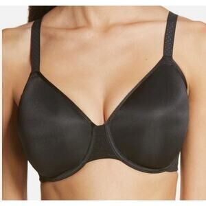 Wacoal Back Appeal Minimizer Underwire Bra 857303 Size 34G Black Smoothing NWOT